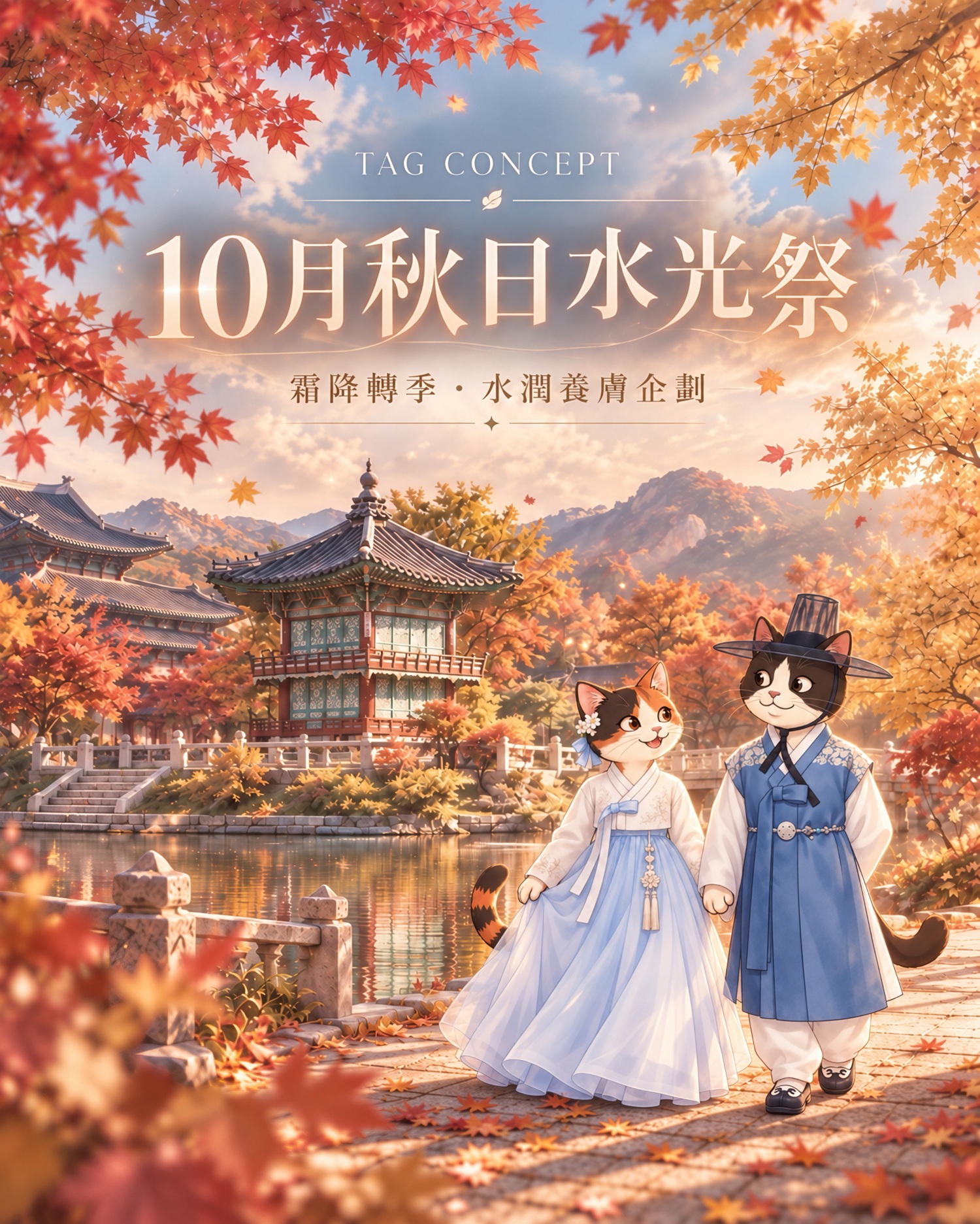 TAG CONCEPT 10月秋日水光祭，霜降轉季水潤養膚企劃